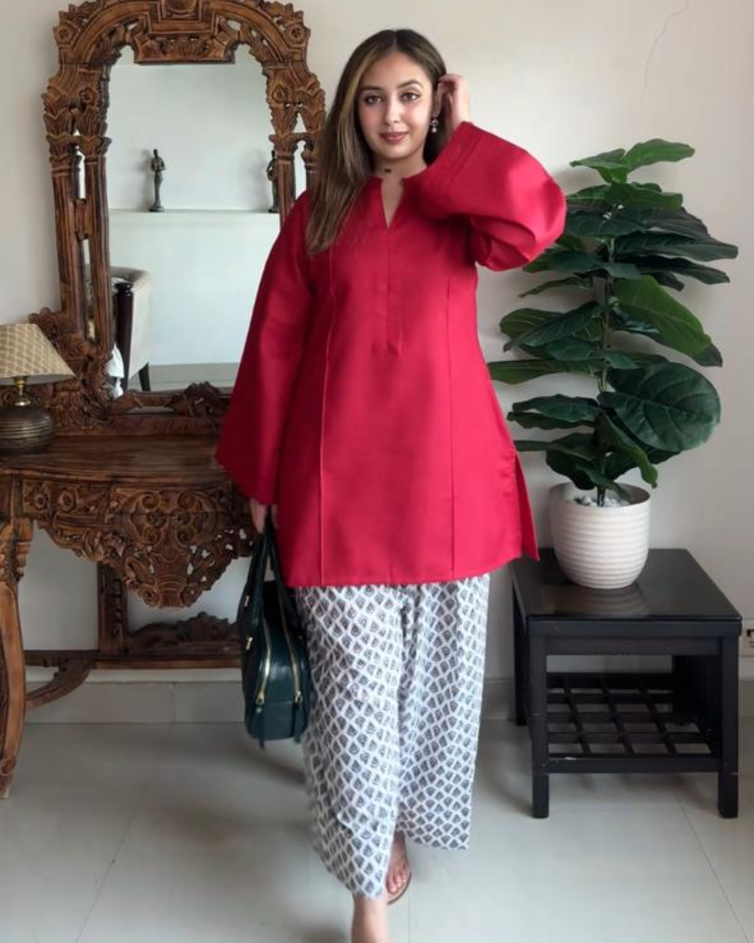 Indyadiva Nayra A-Line Two Piece Co-Ord Set