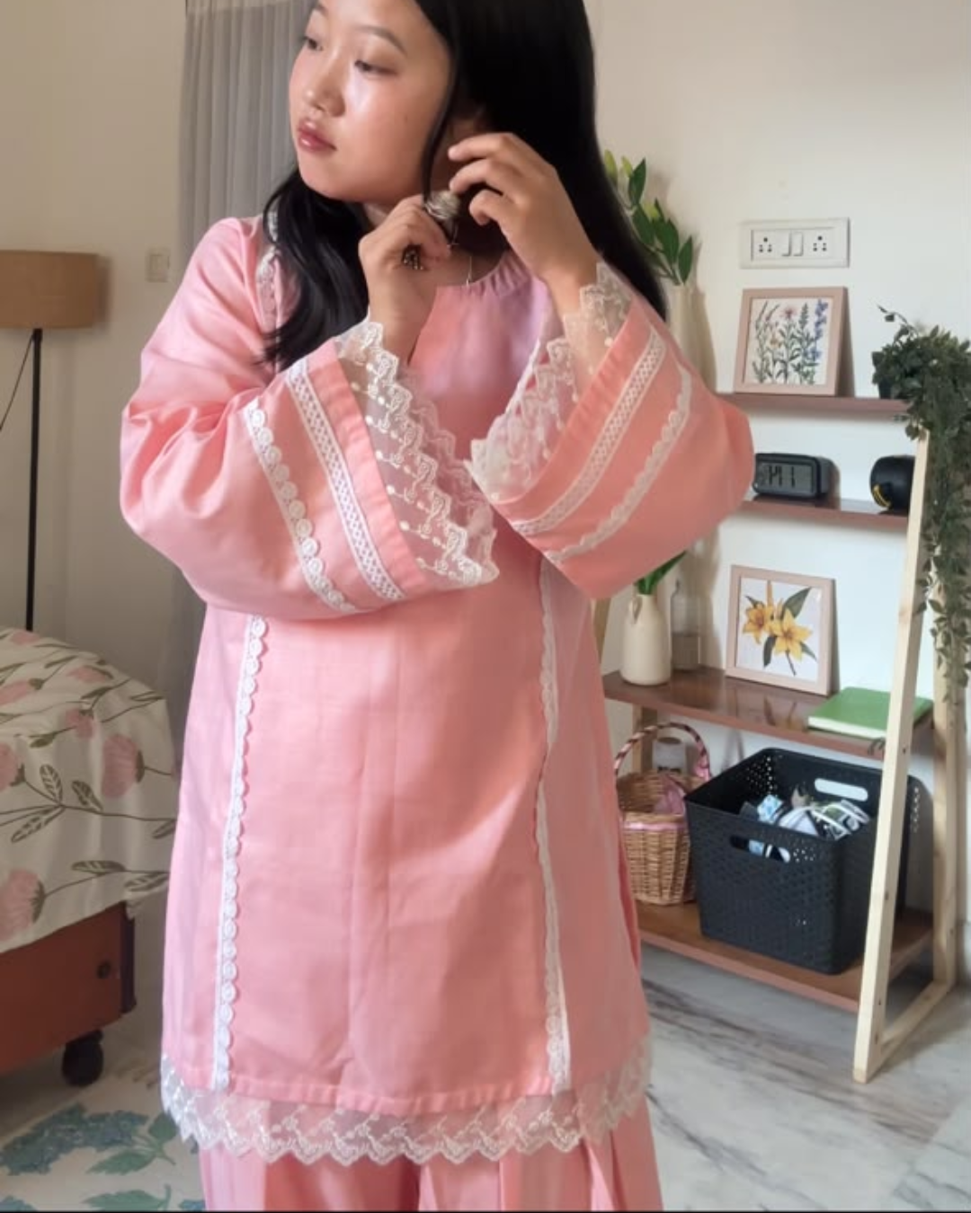 Indyadiva Ruchika Three Pcs Pure cotton Farshi set