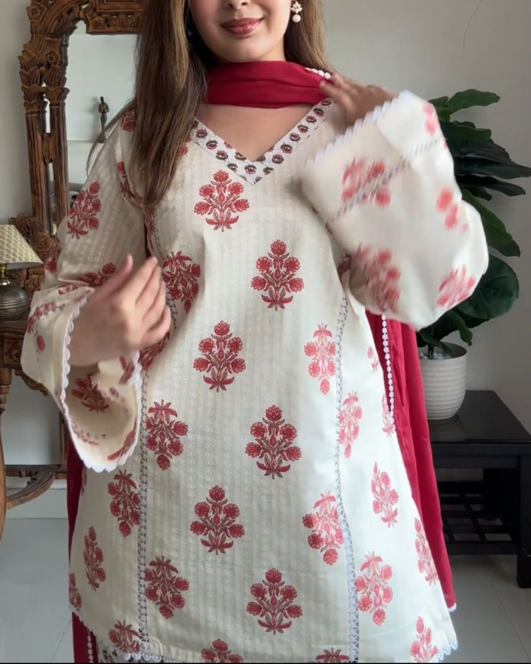 Anaya Ethnic 3 Piece Suit Set