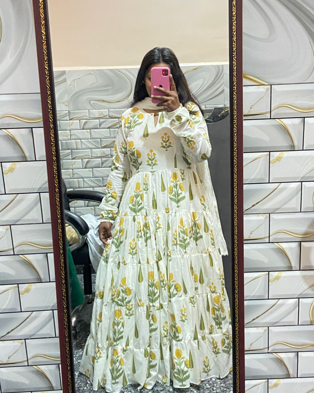 Indyadiva 3 pcs Mehr Kurta Set