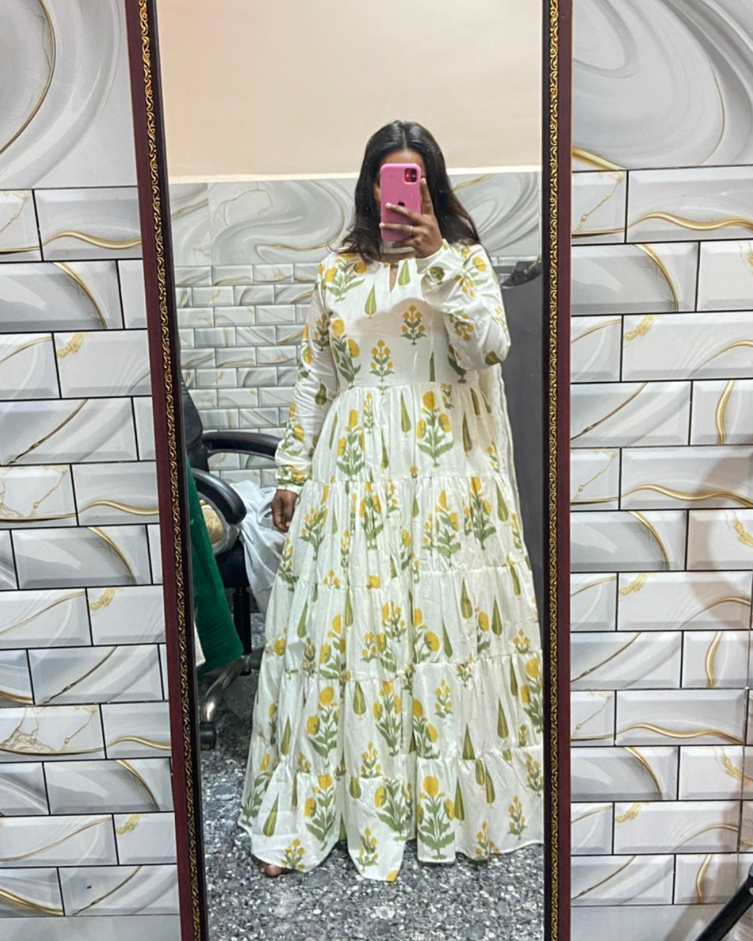 Indyadiva 3 pcs Mehr Kurta Set