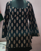 Indyadiva Pooh Halter Neck Short Kurti 2 way style with corset back