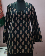 Indyadiva Pooh Halter Neck Short Kurti 2 way style with corset back
