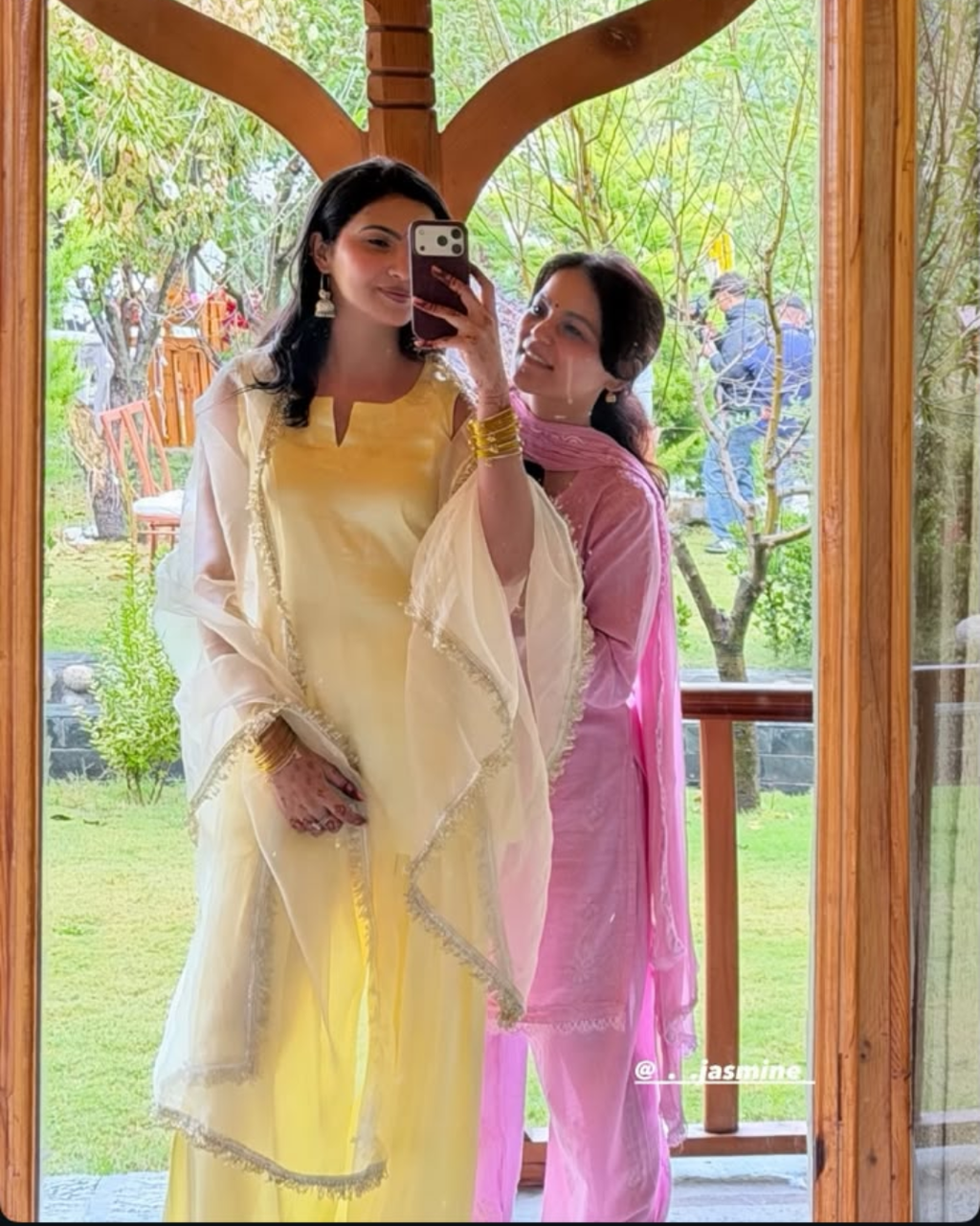 IndYaDiva Sunehri – Butter Yellow Satin Farshi Salwar Suit Set with Dupatta