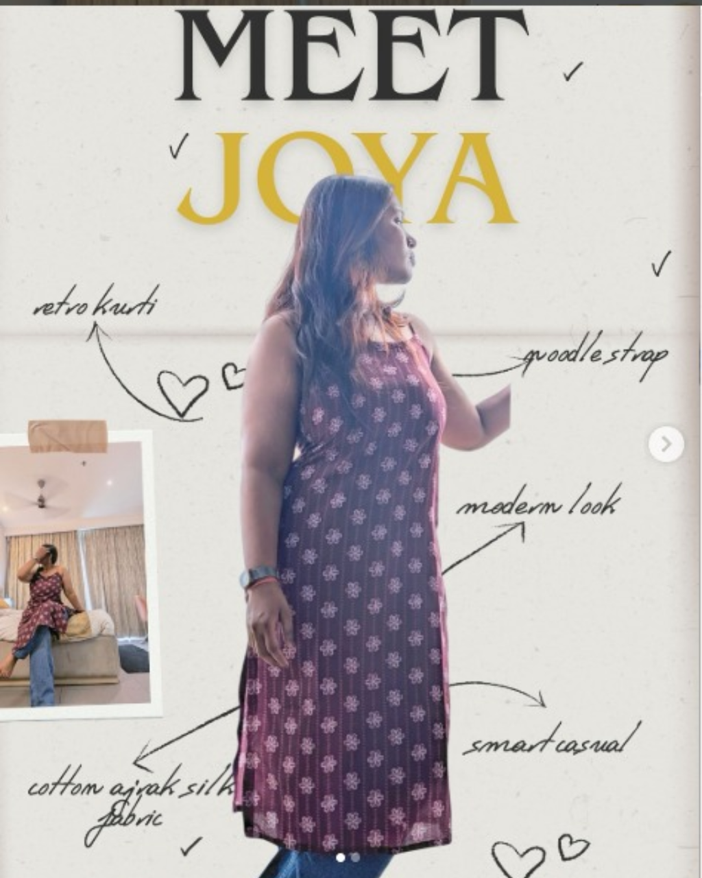 Indyadiva Joya Noodle Strap Backless Long Kurti