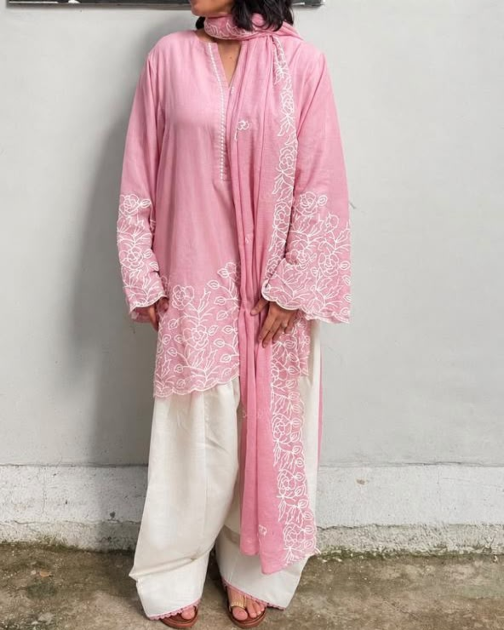 Indyadiva Embroidered Kota Farshi Salwar Set