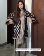 Indyadiva phool Ajrak Cotton 3 pcs Farshi set