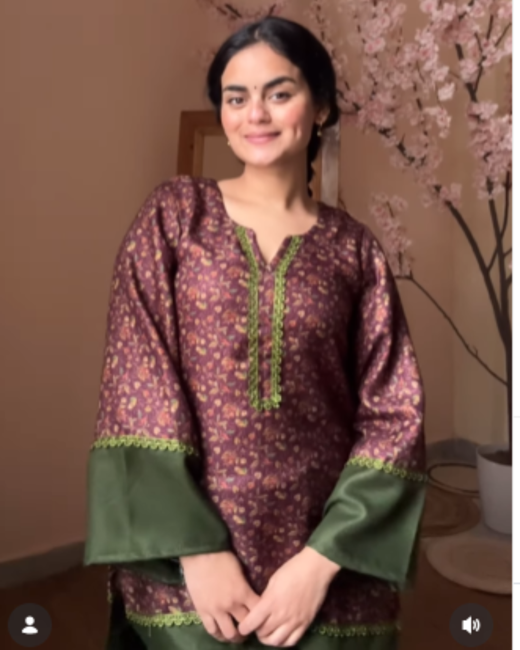 Indyadiva Geetanjli Winter Pashmina 2 pcs farshi set
