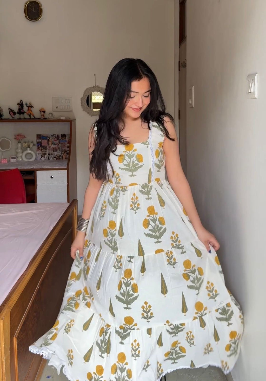 Indyadiva Sunlit Bloom Cotton Maxi Dress 🌼