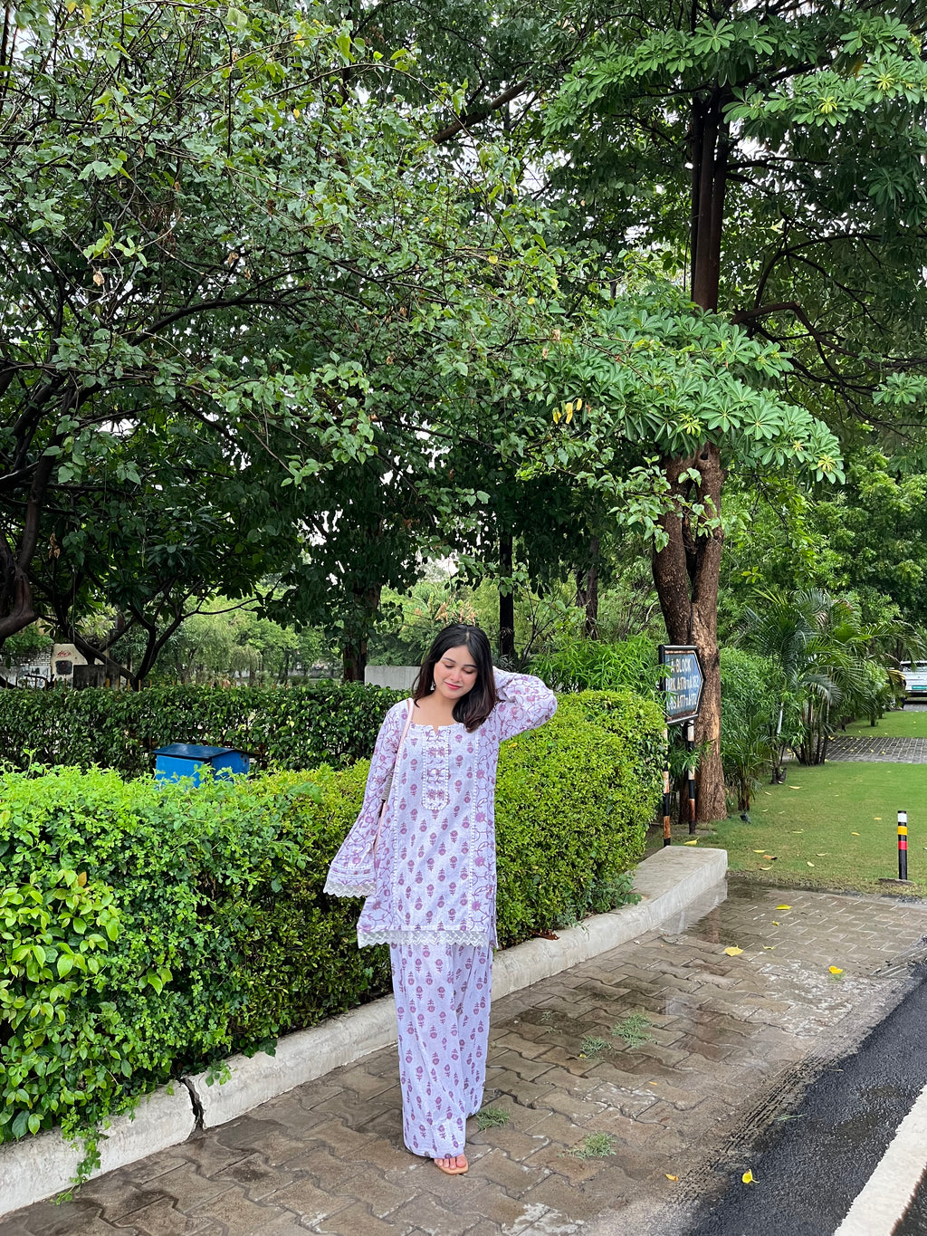 Indyadiva  Rumani pastel two pcs farshi set