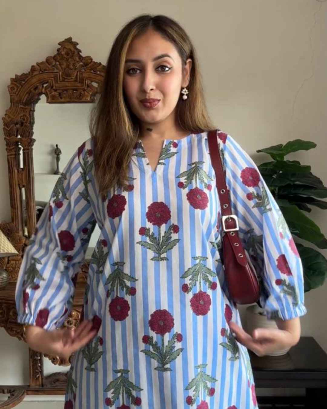 Indyadiva Aira Cotton Co-Ord Set for Women