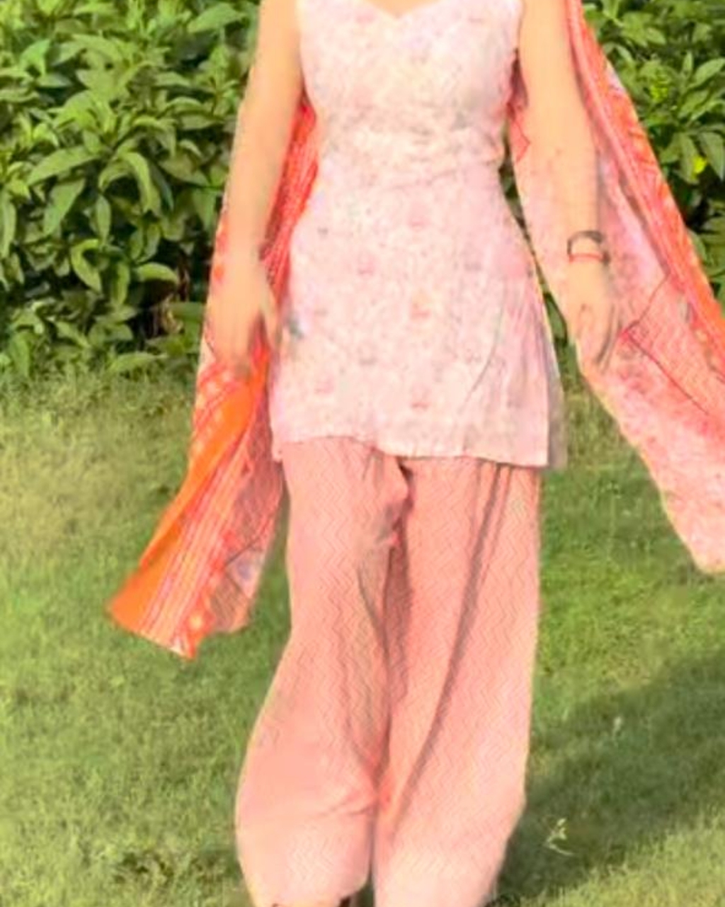 Indyadiva Rhem 3 pcs Backless Short Kurti With Farshi Salwar