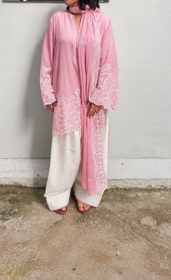 Indyadiva Embroidered Kota Farshi Salwar Set