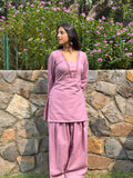 Indyadiva Gulbahar Blush Kurta Set