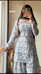 Indyadiva Lilli Floral Three Pcs Farshi Set