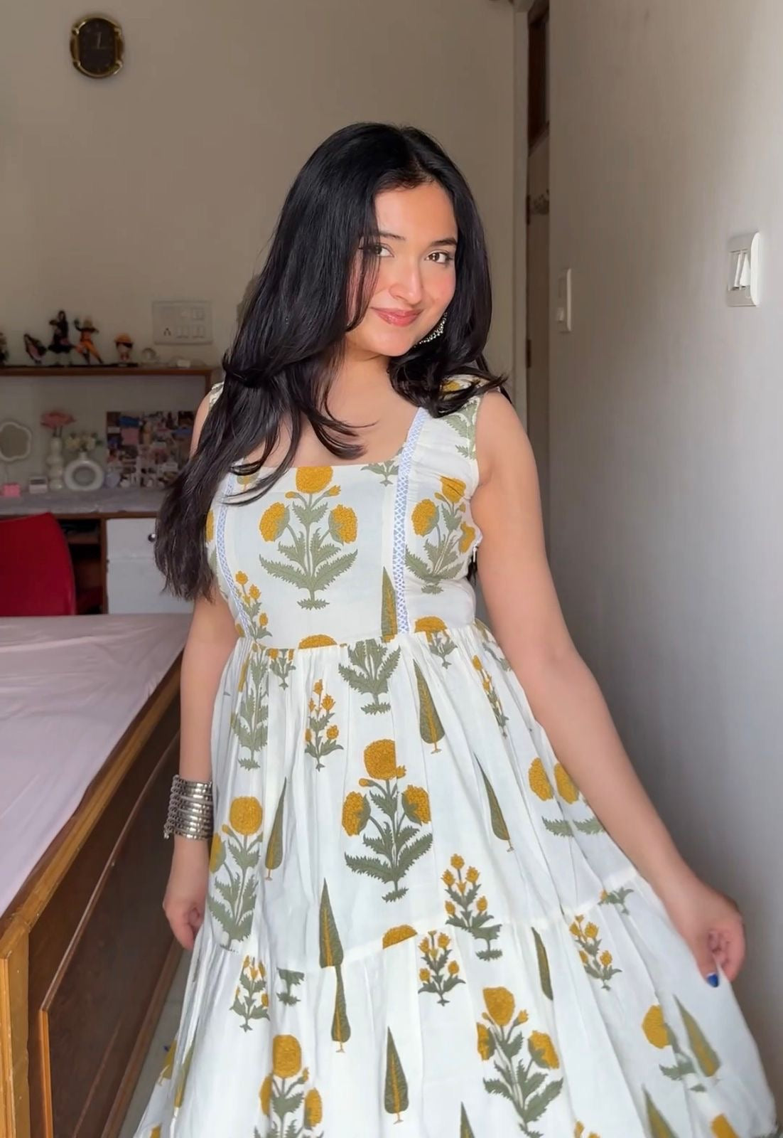 Indyadiva Sunlit Bloom Cotton Maxi Dress 🌼