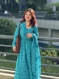 Indyadiva masakali cotton three pcs Anarkali set