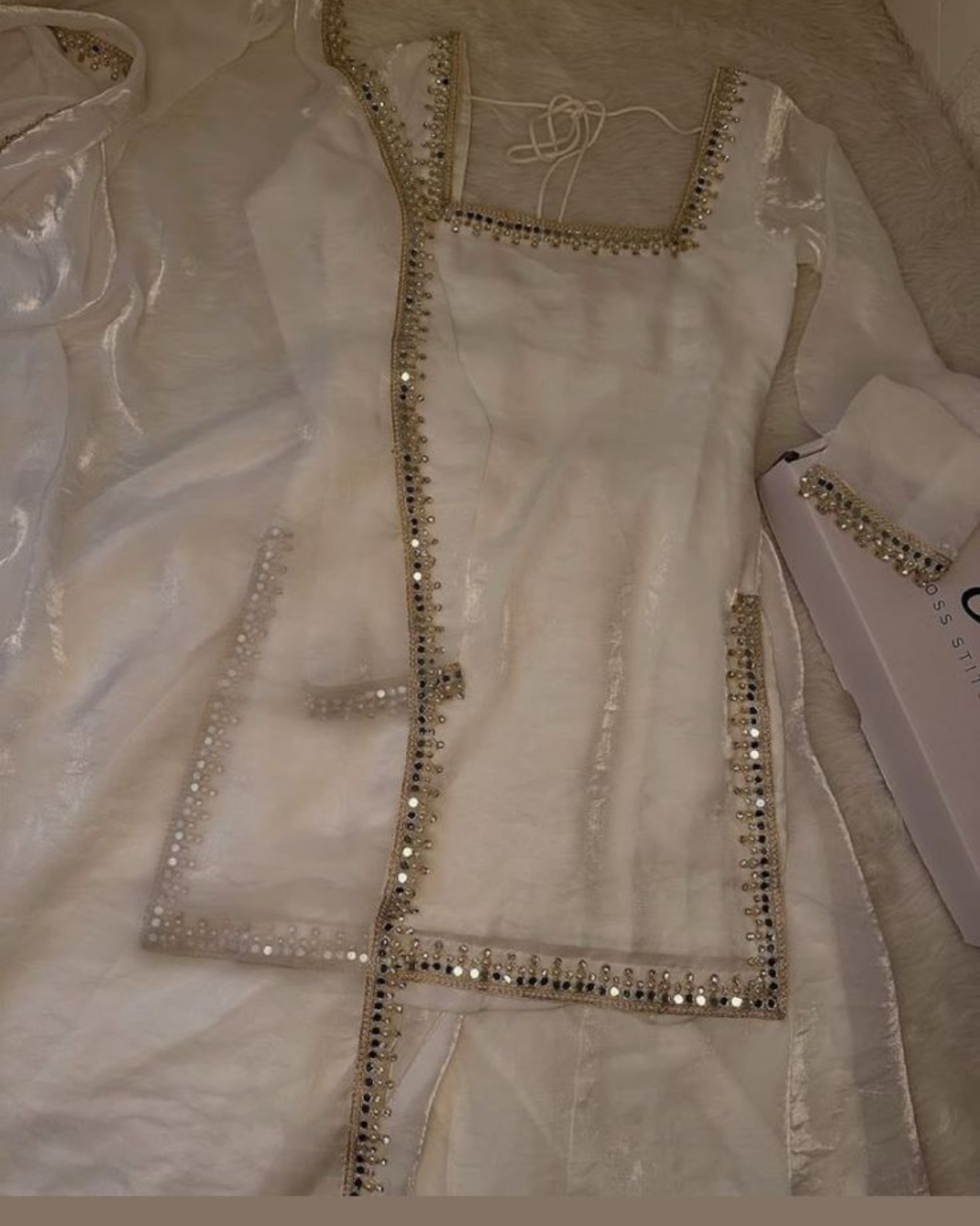 Indyadiva fiza flared Plazo with kurti and duppta set