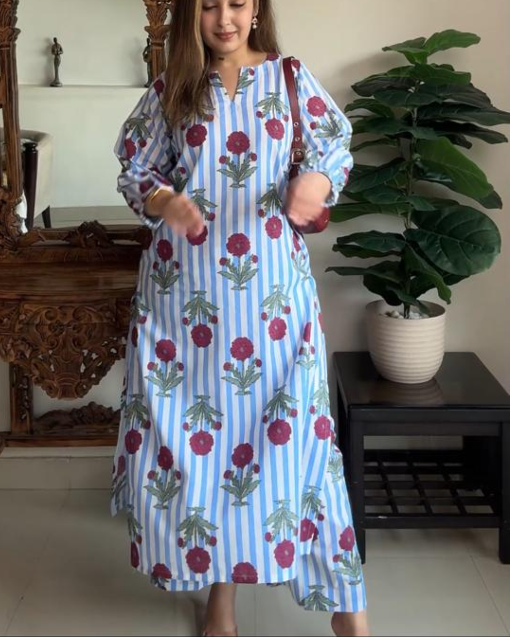 Indyadiva Aira Cotton Co-Ord Set for Women
