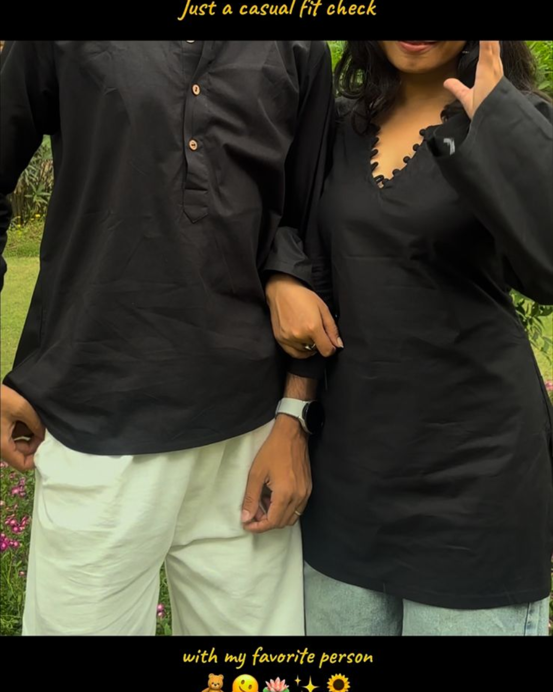 Indyadiva Ishaan Black Solid Plain Men Kurta