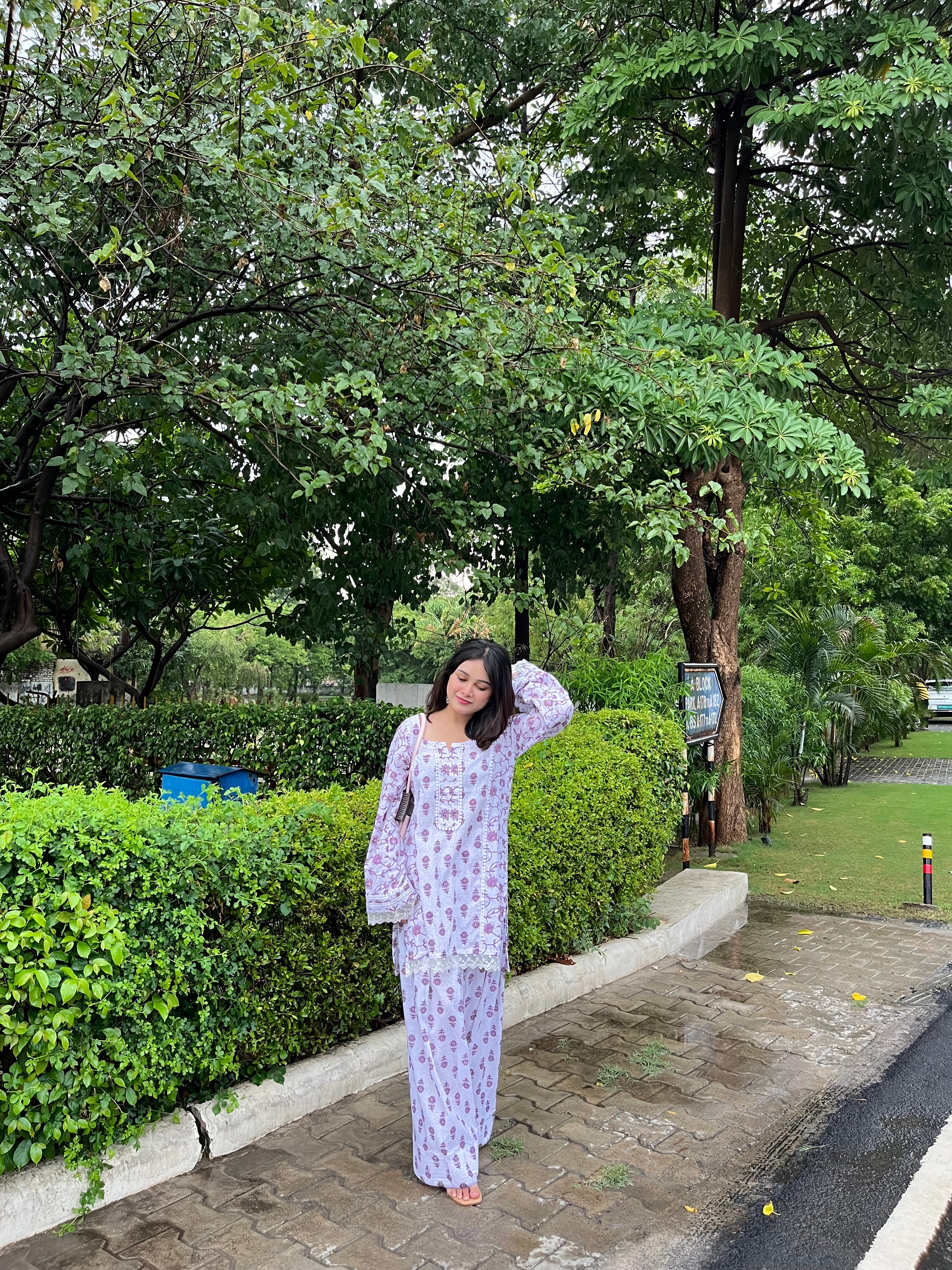 Indyadiva  Rumani pastel two pcs farshi set