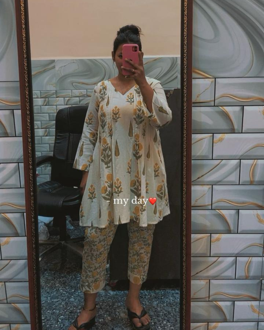 Indyadiva Surajmukhi 2 pcs Pure Cotton Cord Set