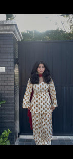Indyadiva Peela Ladoo Farshi Set