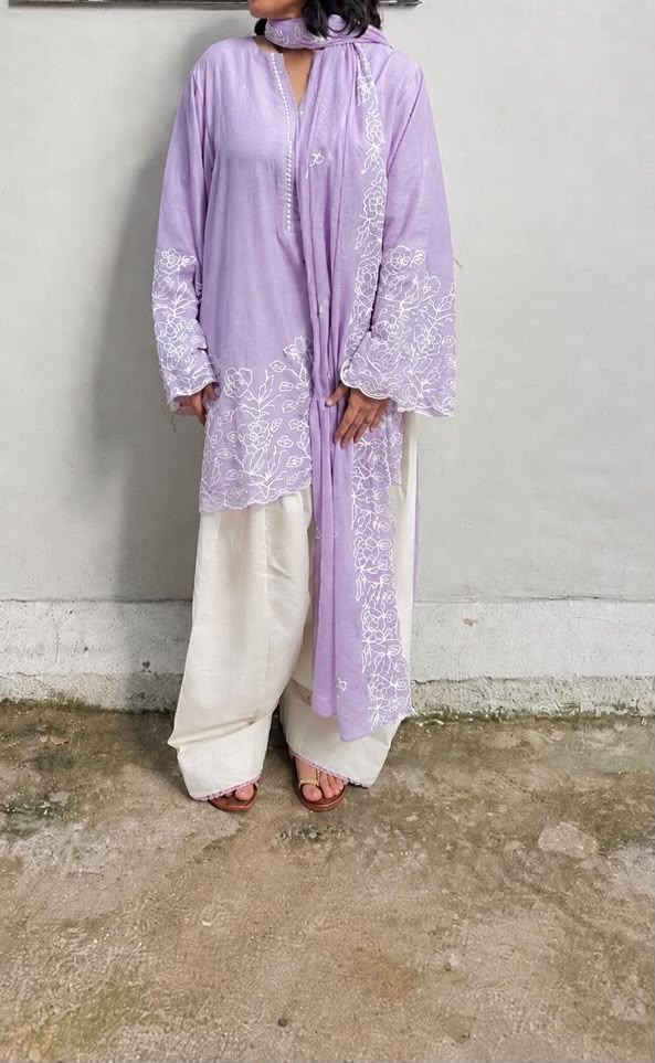 Indyadiva Embroidered Kota Farshi Salwar Set
